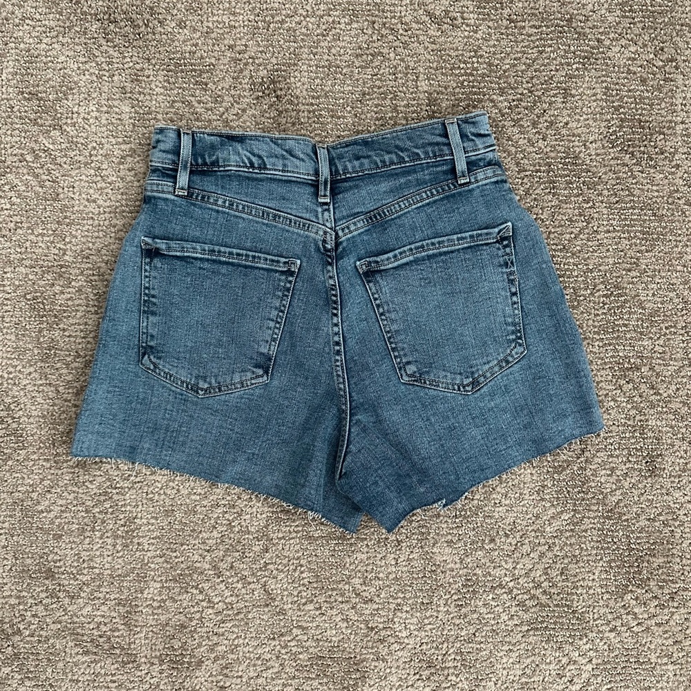 Express Super High Rise Mom Shortie Shorts - Picture 3 of 4